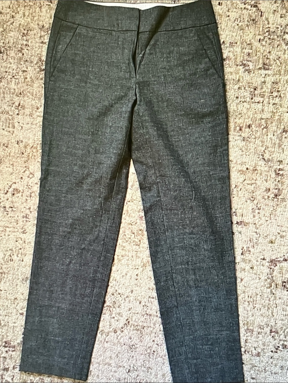 LOFT Women's Charcoal Gray Tailored Trousers